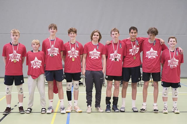 HU15 MVP-holdet ved volleyball U15 DM 2022 i Rødovrehallen
